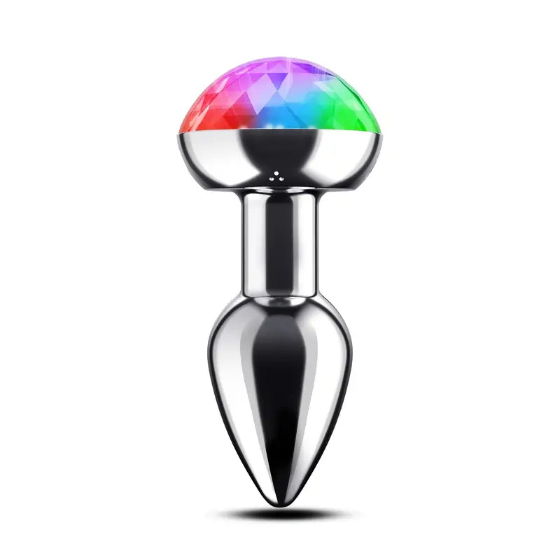 Voice-Controlled Luminous LED Anal Plug Vibrator Prostate Massager