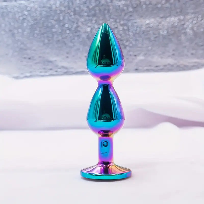Universal Metallic Anus Plug 7 Color Smooth Suction Adult Sex Toy