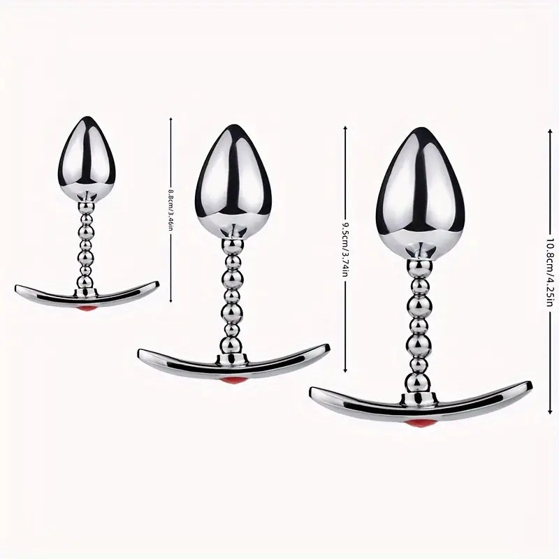 Metal BDSM Stainless Steel Butt Plug Chastity Anal Expansion Tool