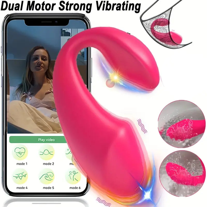 Wearable Bullet Vibrator Dual Motors Panty Vagina Stimulator Butt Plug Dildo