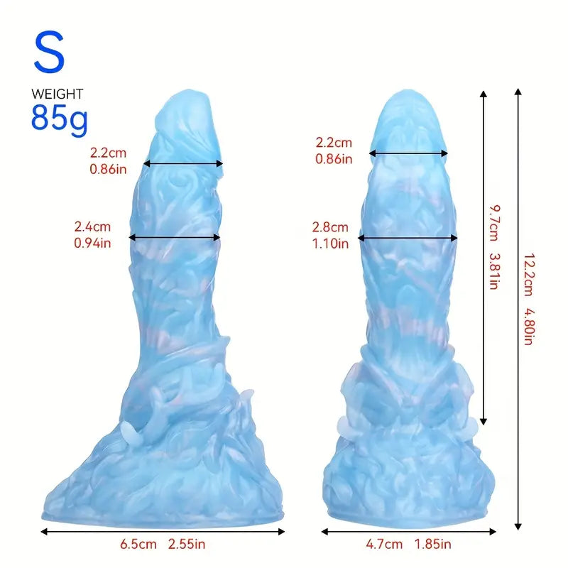 4.8in 5.98in 7.32in 8.46in Monster Anal Plug Silicone Dildo With Suction Cup