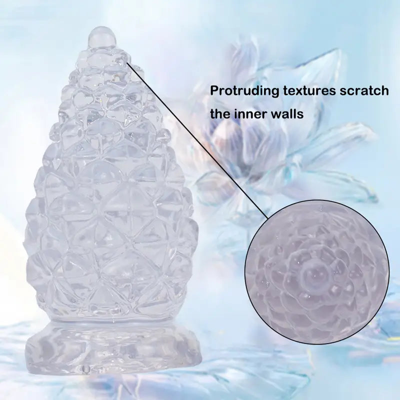 Silicone Pine Cone Shaped Butt Plug Anal Training Toy G Spot Stimulator