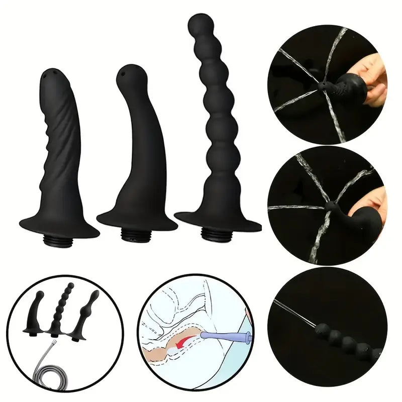 Douche Nozzle Vaginal Cleansing Shower Head Anus Clean Enema Cleaner