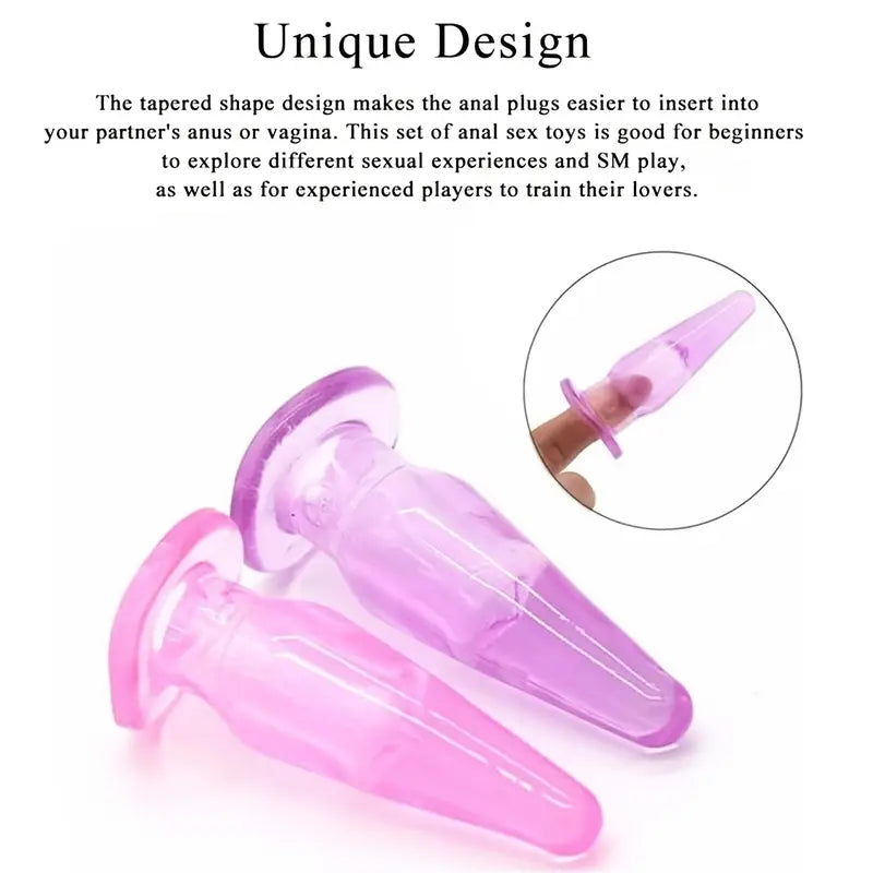 Silicone Anal Vibrator G-Spot Vaginal Vibrator Butt Plug Prostate Massage