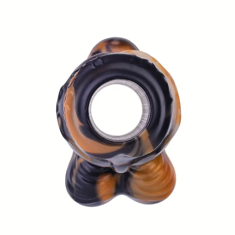 Soft Silicone Colorful Special-Shaped Hollow Peek Anal Plug For Games