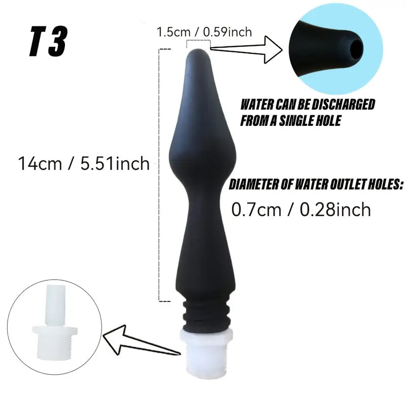 Silicone Enema Kit Non-Electric Colonial Irrigation Set Anal Care Washer