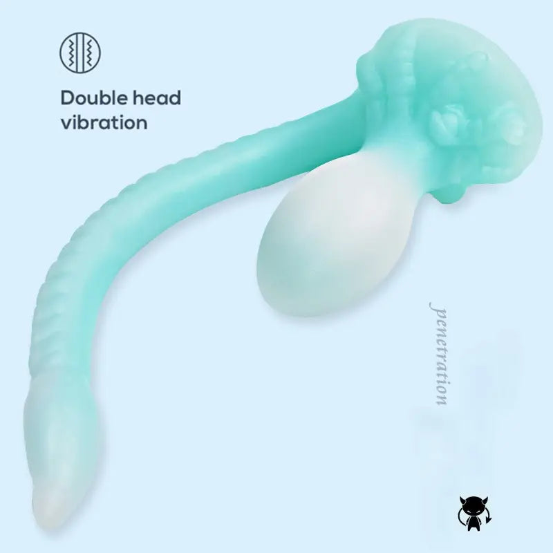 Octopus Anal Plug Extra Long Tentacle Double Head Glowing Sex Toy