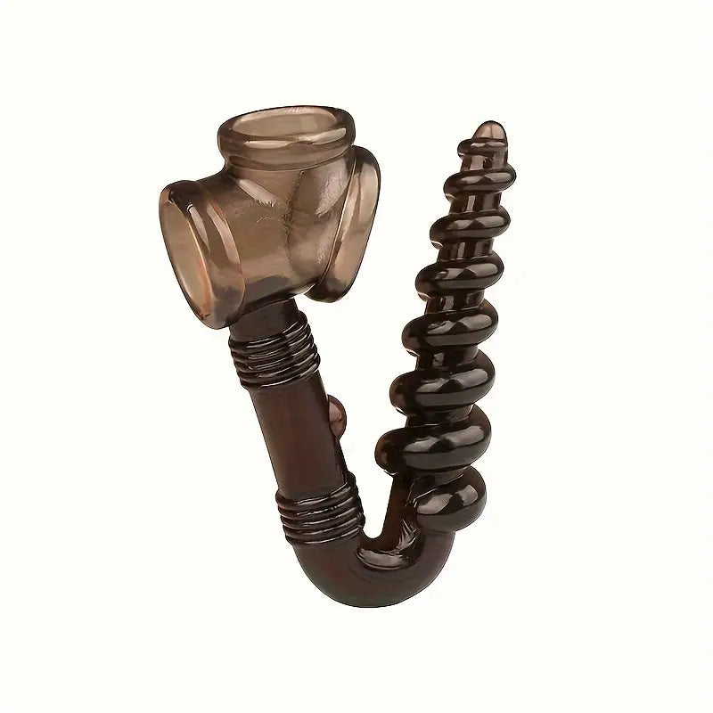 Spiral Drill Anal Pulling Beads Plug Male Sex Toy For Flirting Use