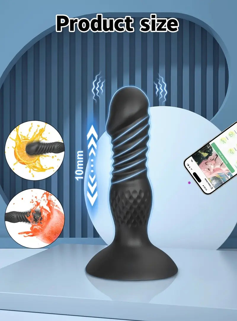 Wireless Extendable Butt Plug Rechargeable App Function Vibrating Anal Plug