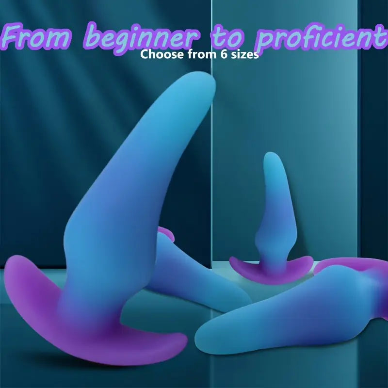 Cute Fantasy Silicone Butt Plug Multi-Size Silicone Butt Plug Training Set