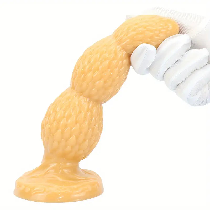 Golden Anal Plug Scaly Dragon Egg Butt Plug Large Novelty Soft Sex Toy