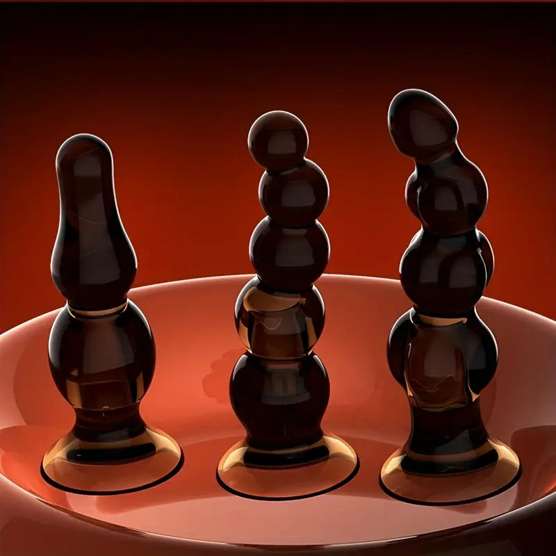 Twisted Anal Plug With Anal Beads For Women Men Couples Sex Stimulate