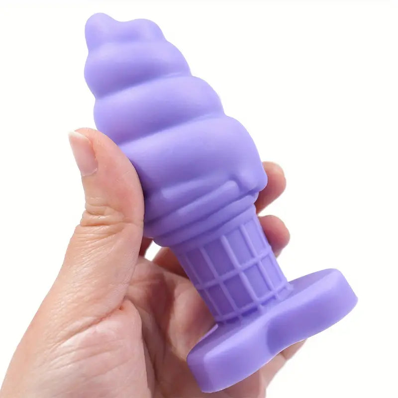 Ice Cream Silicone Butt Plug Soft Anal Sex Toy For Love Masturbation Sex