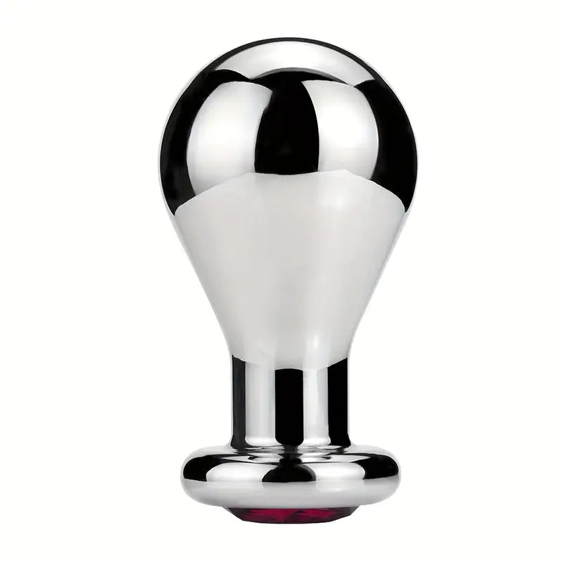 Stainless Steel Big Anal Plug Bulb Shape Jewelry Butt Plug Trainer Set
