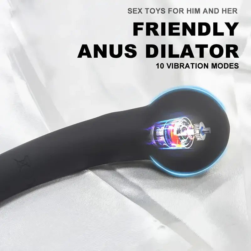 10 Modes Silicone Beads Anal Plug Vibrator For G Spot Vagina Prostate