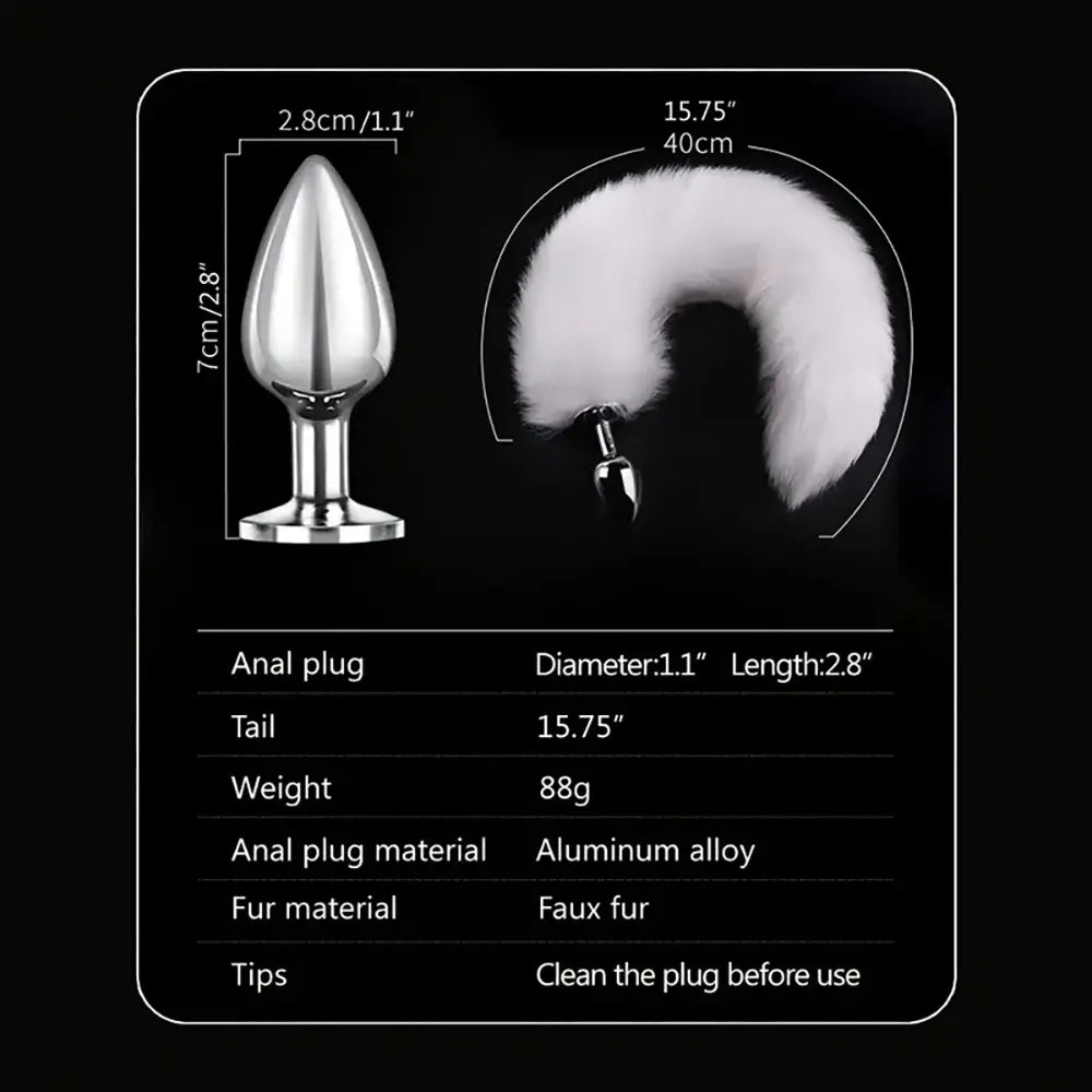 Fox Tail Anal Plug Animals Role-playing Sex Games Man Woman Sex Toy