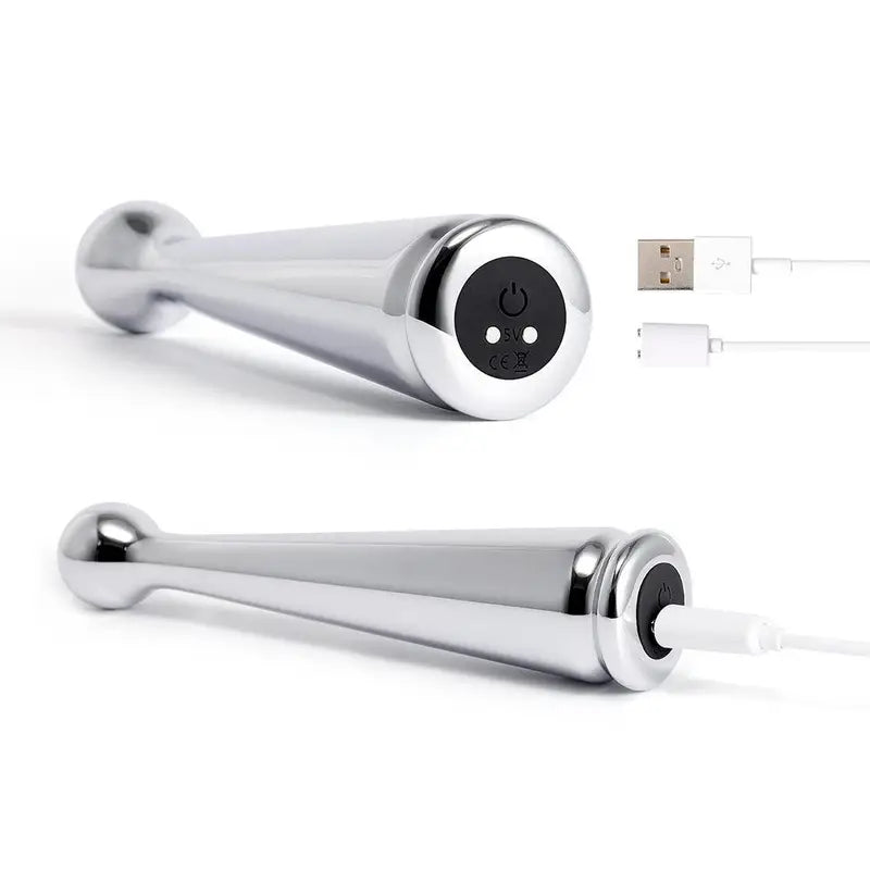 G-Spot Massage Dildo Metal 9 Vibration Modes Anal Butt Plug For G-Spot