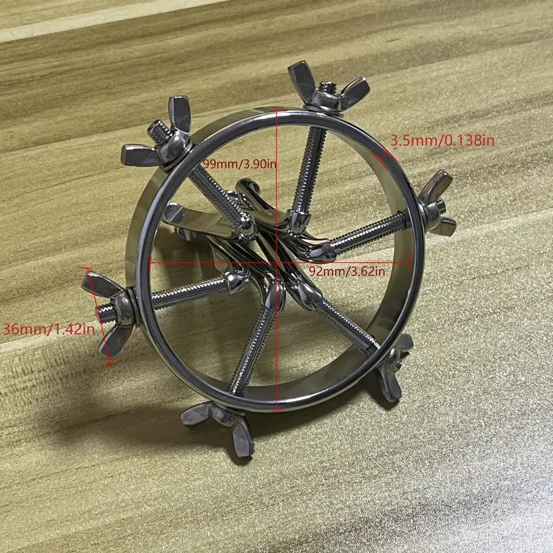 Stainless Steel Anal Dilator With Golden Plug Anal Dilator For Men