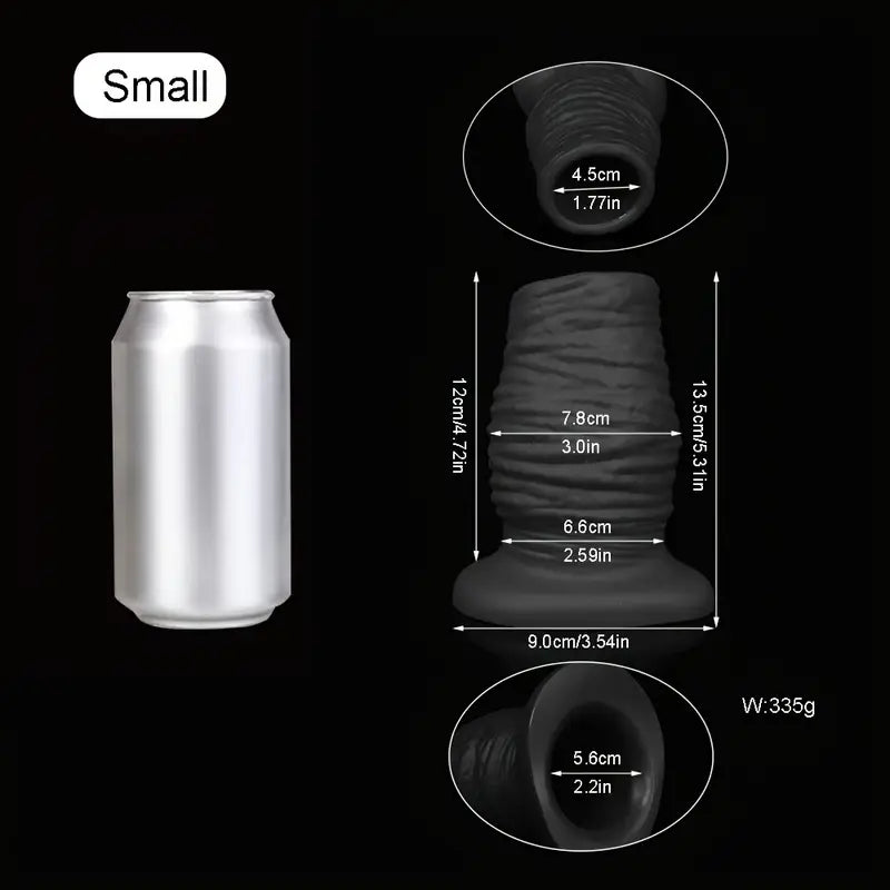 Hollow Butt Plug Silicone Soft Anal Dilatation Enema Prostate Massager