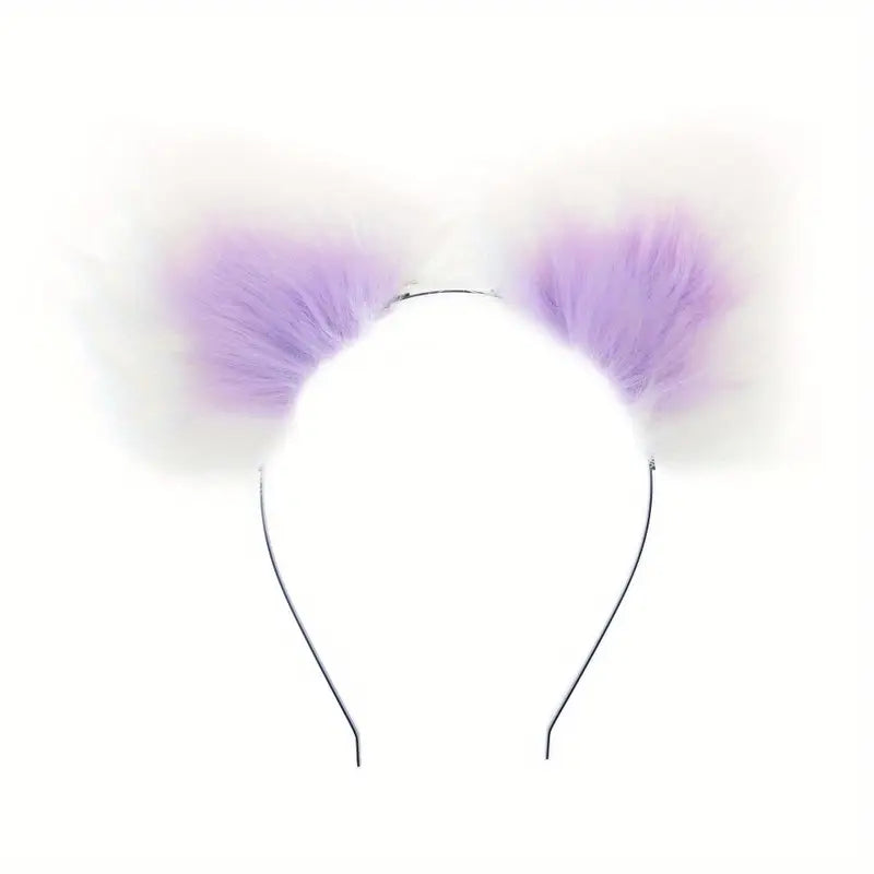 Fur Anal Fox Tail Metal Heads Butt Plug Adult Game Insert Stopper Set