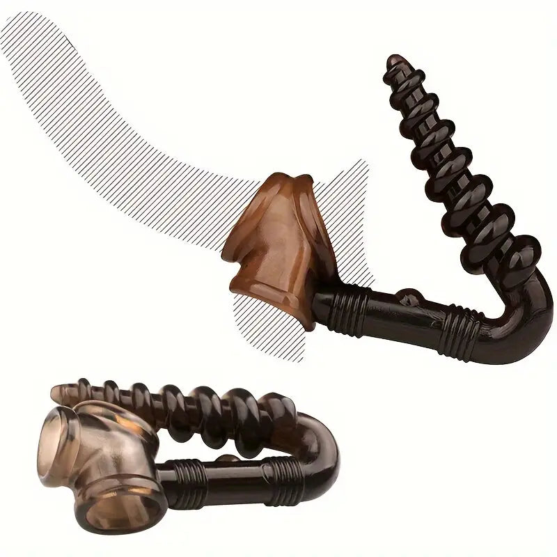 Spiral Drill Anal Pulling Beads Plug Male Sex Toy For Flirting Use