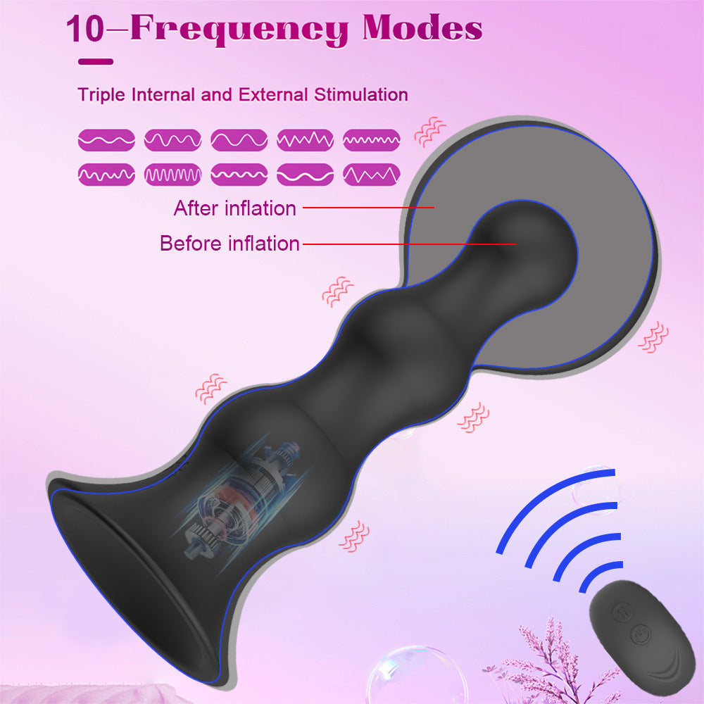 Butt Plug Prostate Massager Silicone 10 Vibration Modes Anal Sex Toy