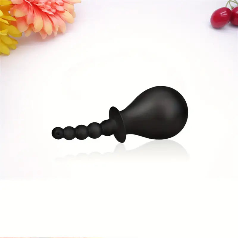Reusable Silicone Enema Bulb With Comfort Butt Plug Easy Grip Bulb