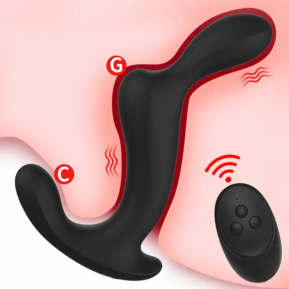 Prostate Vibrating Massager 3 in 1 Remote Anal Vibrator Sex Toy