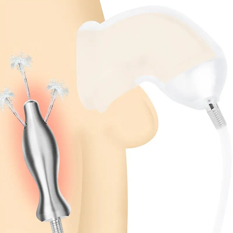 Stainless Steel Dilator Expander Metal Penis Sleeve Anal Butt Enema Plug