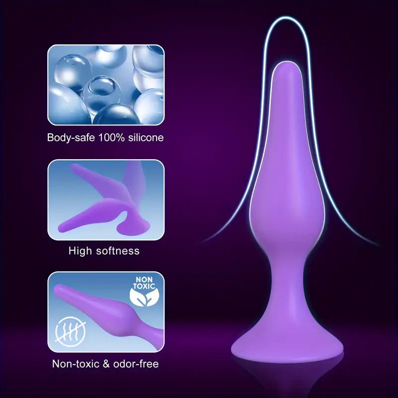 4pcs Anal Plug Training Anal Dildos Anal Prostate Vaginal G-Spot Sex Toy