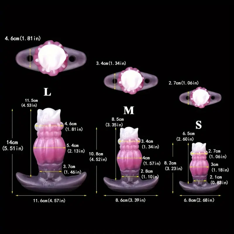 Colorful Mini Anal Plug S/M/L 3 Sizes Silicone Dildo Wearable Anal Plug