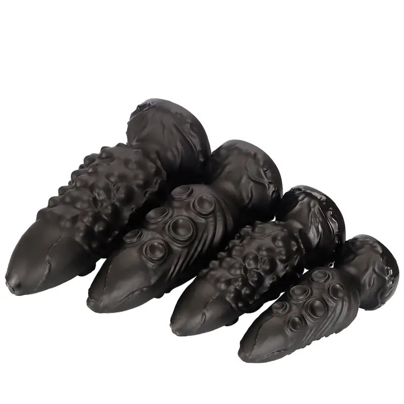 Black Octopus Anal Plug PVC Big Butt Plug Anal Sex Toy For Women