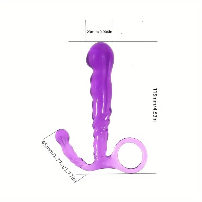 TPE Pull Bead Anal Plug Solid Color Female Sex Anal Plug For Dry Clean