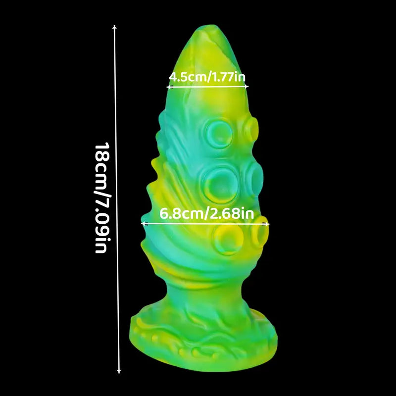 Unisex Soft Silicone Anal Plug With Suction Cup Anus Dilator Massager