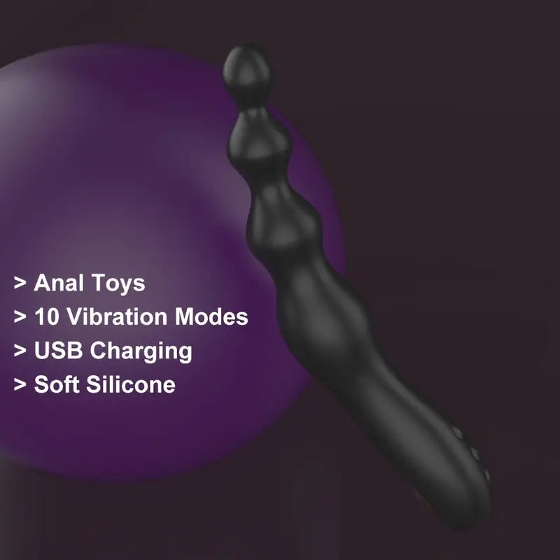 Rechargeable Anal Beads Butt Plug Prostate Massage Auto Adult Sex Toy