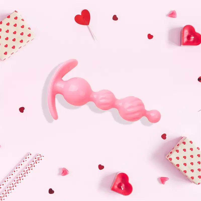 Plastic Butt Plug Anal Trainer G-spot Prostate Stimulators With Pull Handles