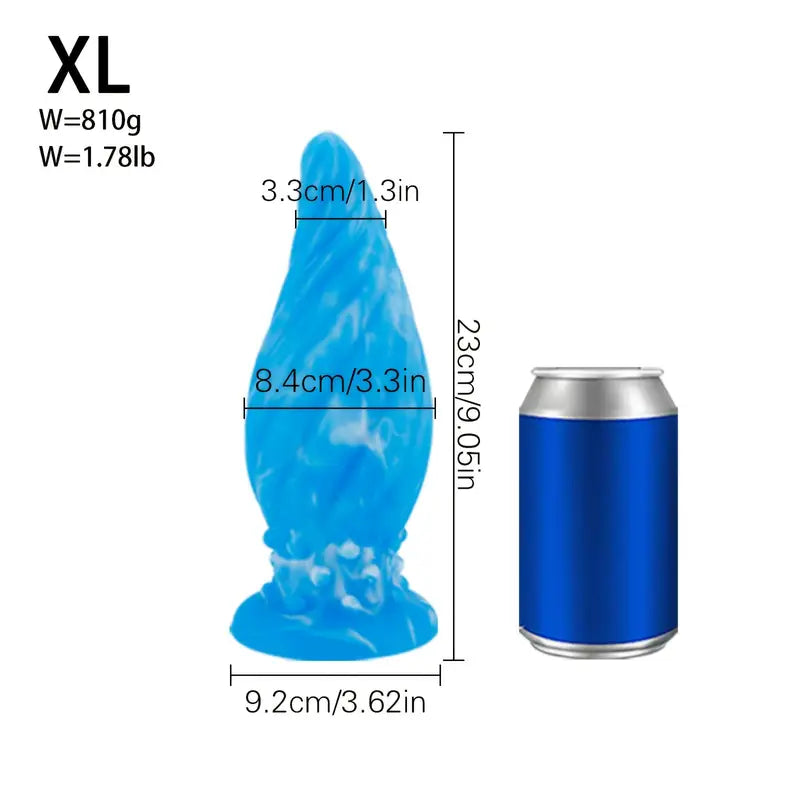 Liquid Silicone Anal Plug With Textured Stimulation Bumps For Secure Grip