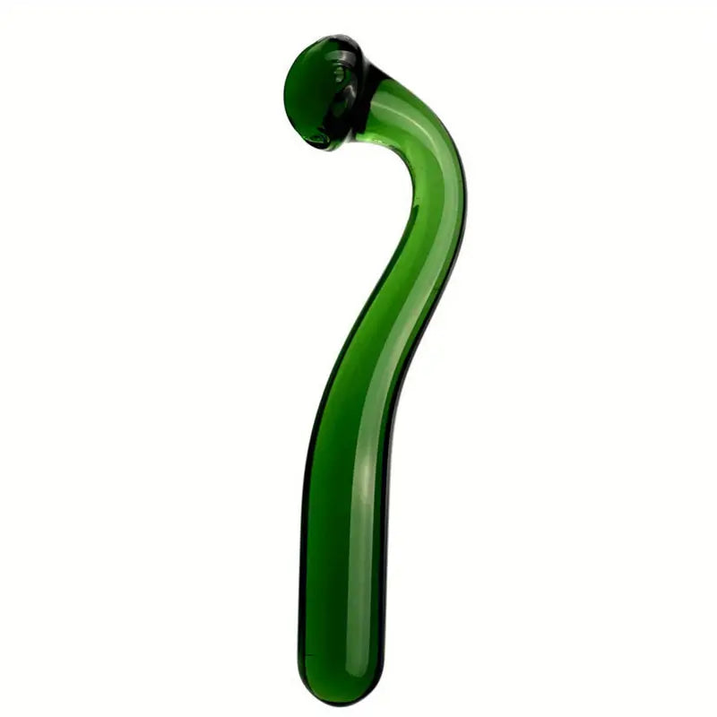 Dual-Ended Glass Wand Massager G-Spot Stimulator Butt Plug