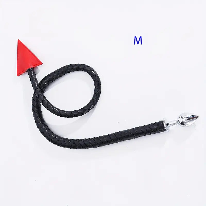 BDSM Whip Compilation Tail With Anal Plug Set Adult Sex Game Whip