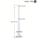 Crystal Butt Plug With Four Sizes PE Material With Engraved Scale Design