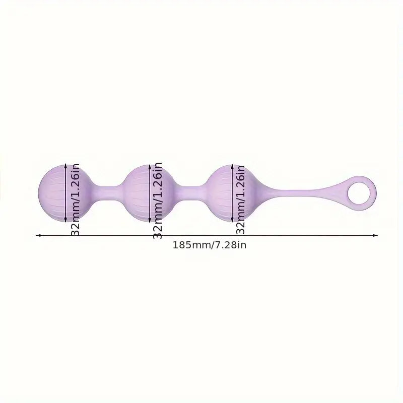 3-Piece Set Vibrating Spherical Toy For Anal Plug Stimulation Suitable Toy