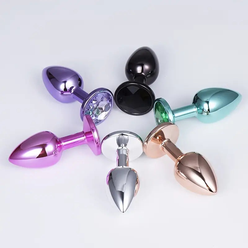 Small Size Multiple Colors Round Smooth Heart-Shaped Butt Plug