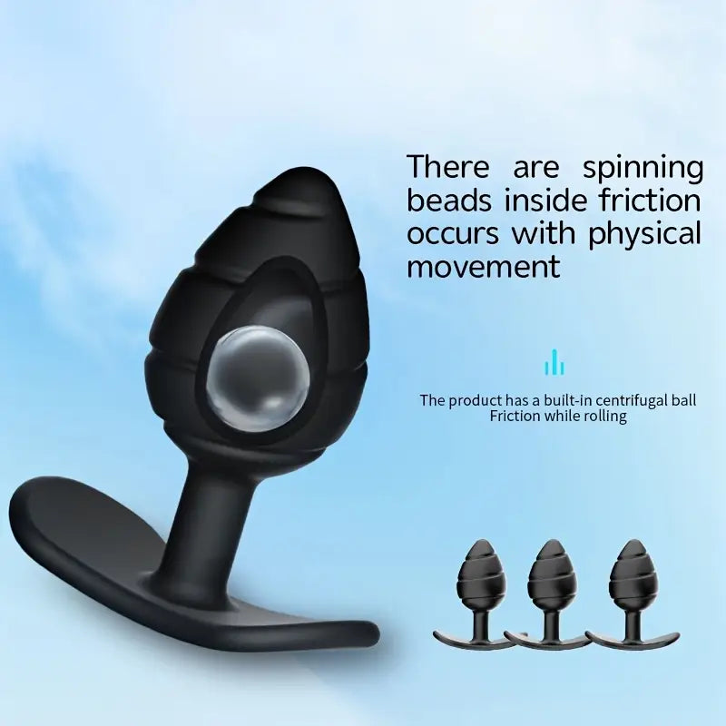 Silicone Anal Bead Plug Flared Base Prostate Toy For Men Couples Adults