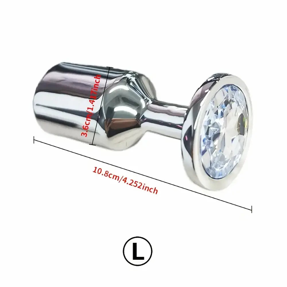 Drill Sex Stainless Steel Gravity Anal Plug Anal Stimulation Masturbation