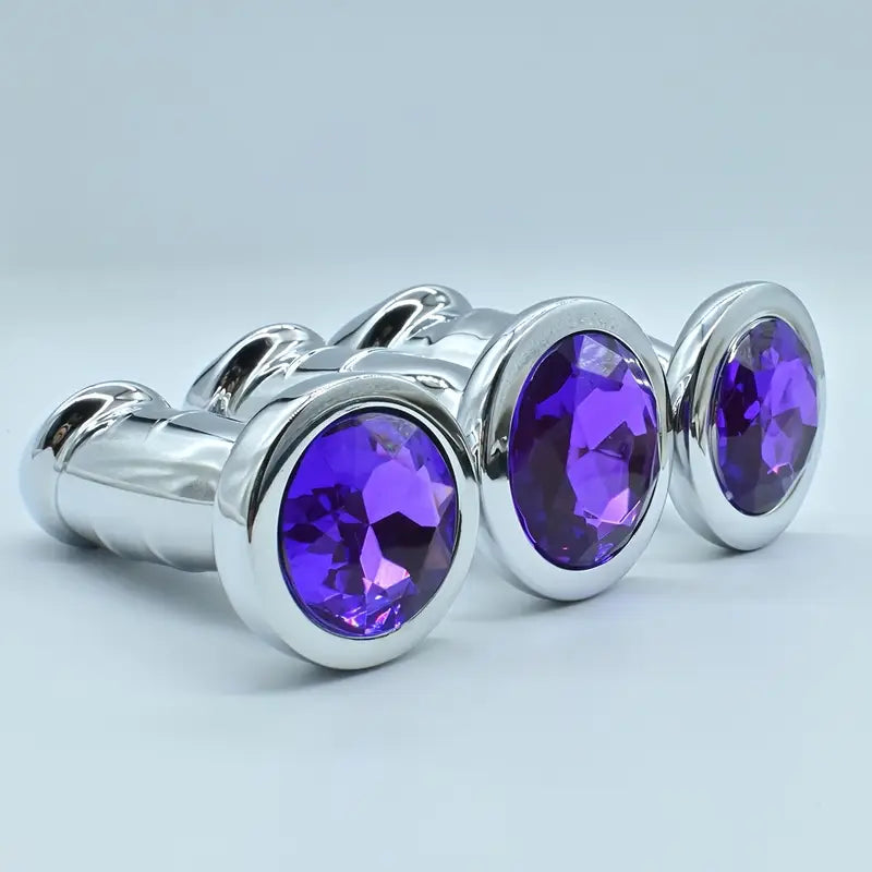 Realistic Golden-colored Metal Anal Plug Suitable For Both Men Women