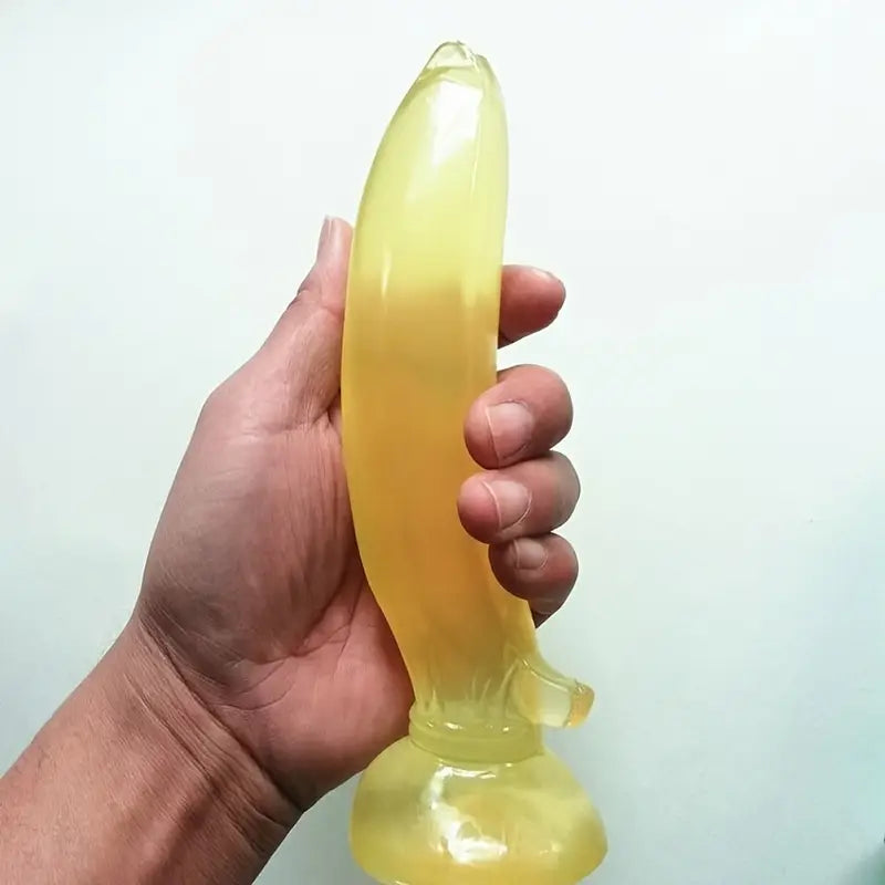 6.3in 6.7in 7in Corn Banana Cucumber PVC Discreet Dildo For Anal Sex