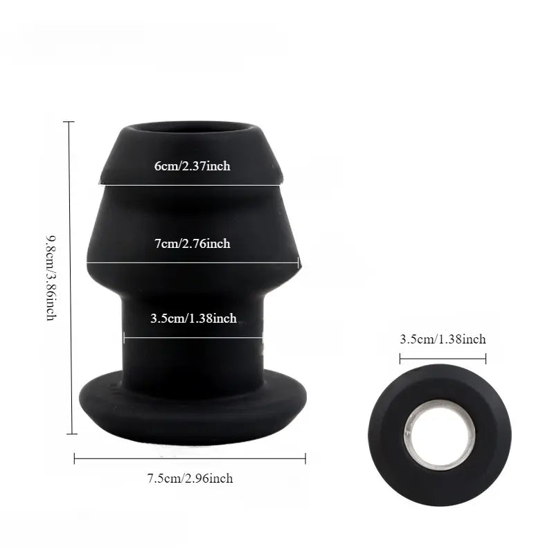 Silicone Hollow Anal Plug For Enhanced Expansion Hand Washable Toy