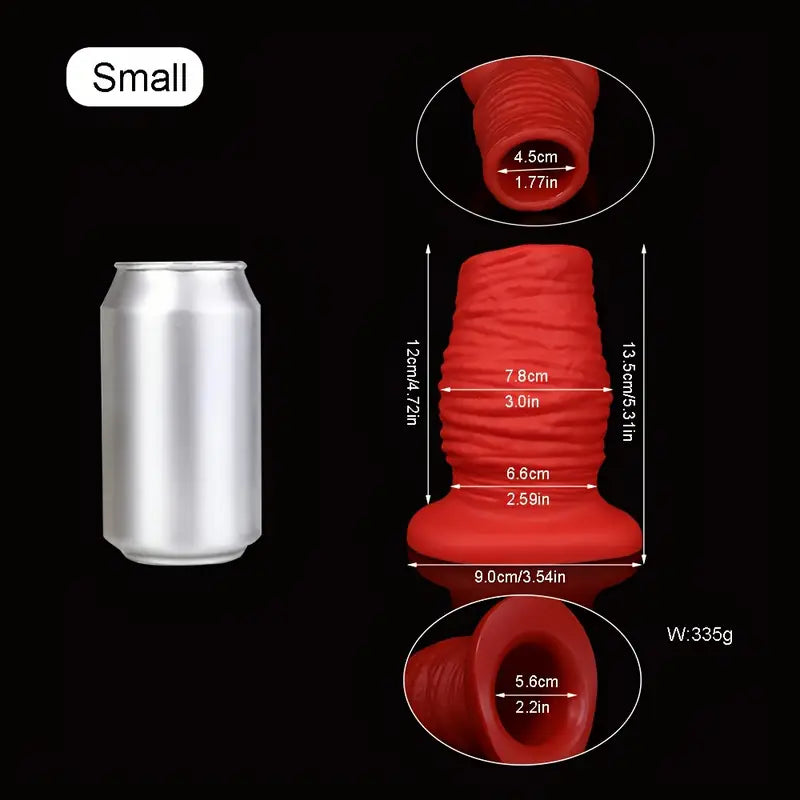 Hollow Butt Plug Silicone Soft Anal Dilatation Enema Prostate Massager