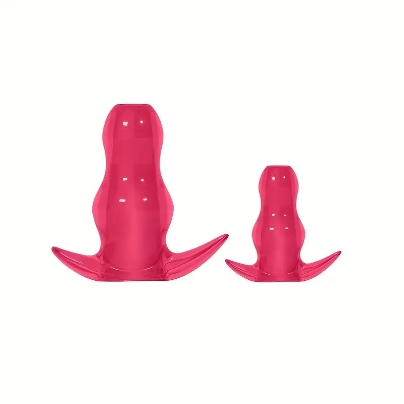 TPE Butt Plug Hollow Anal Dilators With Anchor Base Enema Toys