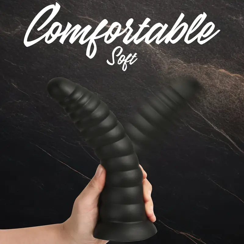 Super Large Anal Plug With Suction Cup PVC Soft Flexible Anal Toy
